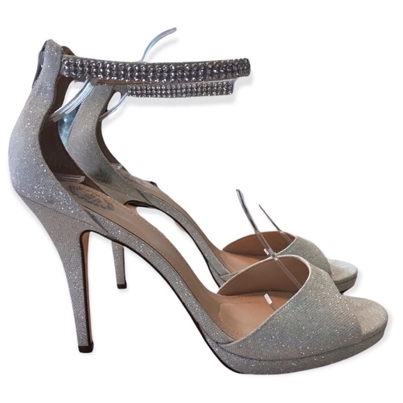 I. Miller Open Toe Rhinestone Ankle Pump - Picture 8 of 12